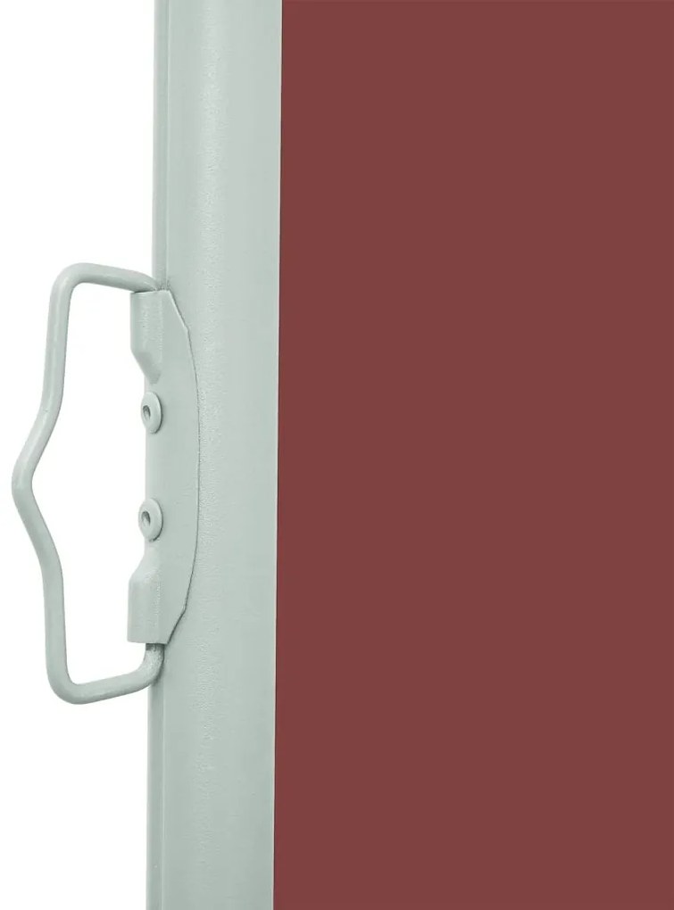 Toldo lateral retrátil para pátio 170x300 cm castanho