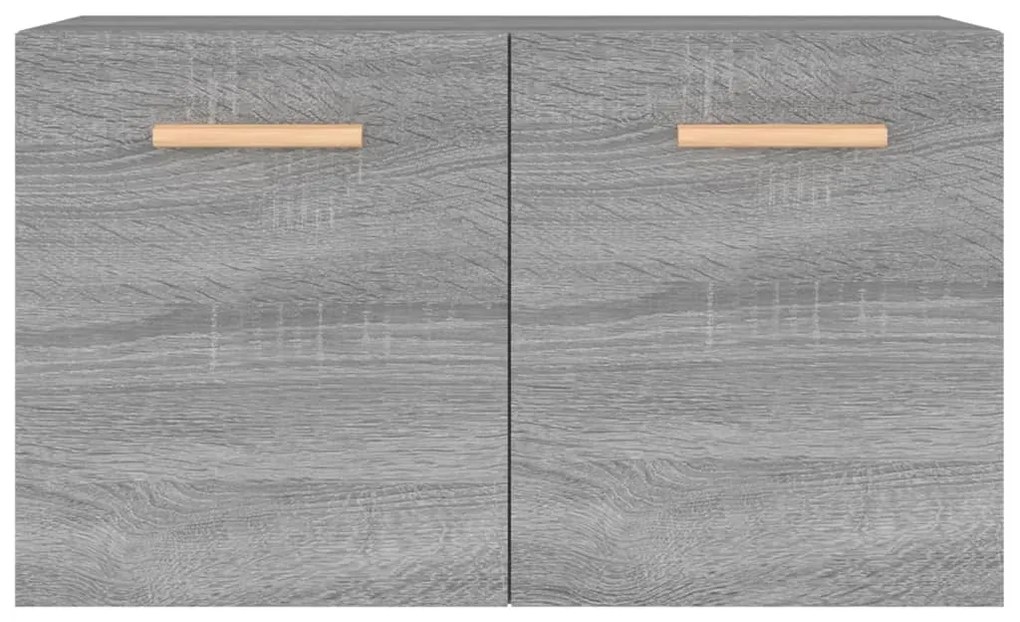 Armário parede 60x36,5x35 cm derivados de madeira cinza sonoma