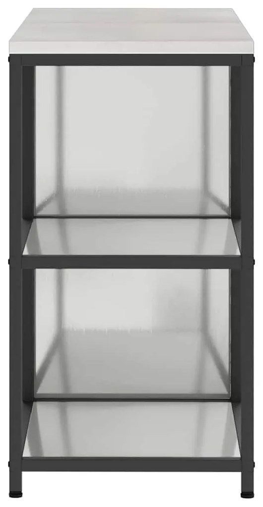 Conjunto de Armazenamento de Cozinha com prateleira 2 pcs Prata