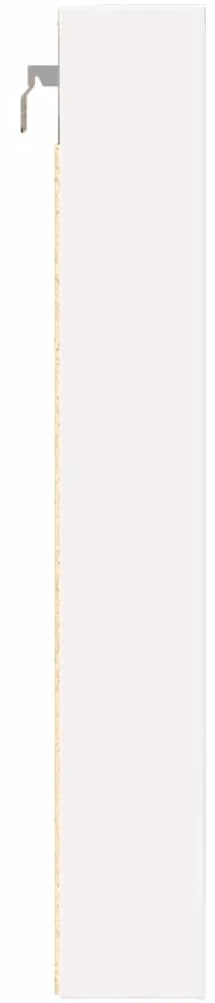 Armário vitrine 80x8,5x58 cm derivados de madeira branco