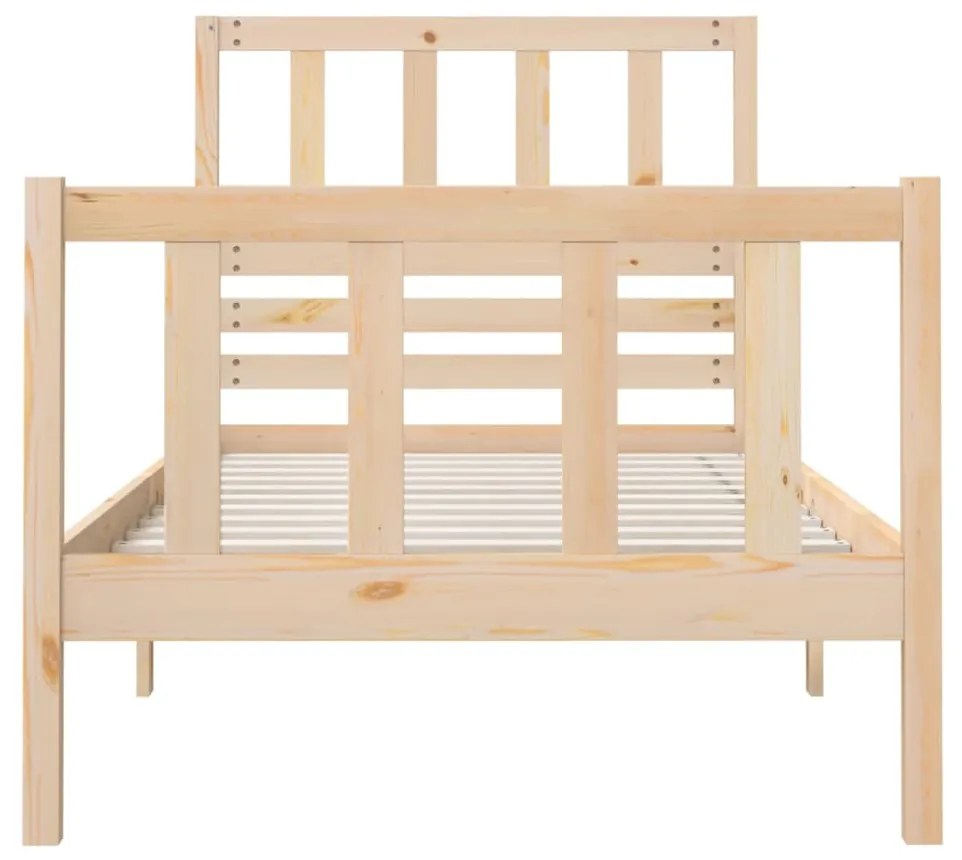 Estrutura de cama pequena solteiro 75x190 cm madeira maciça