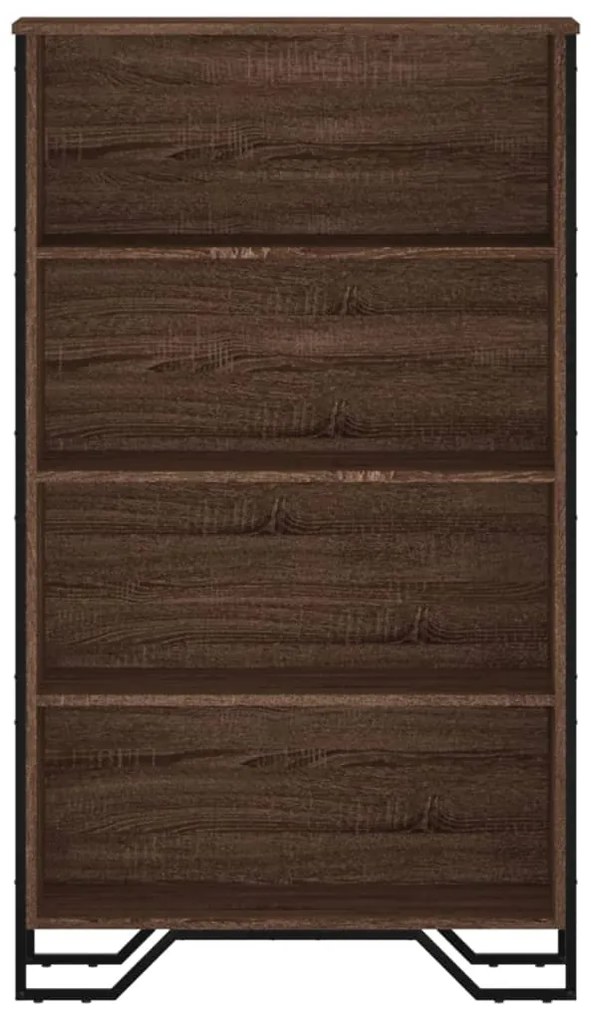 Estante 80x31x137,5 cm derivados de madeira carvalho castanho