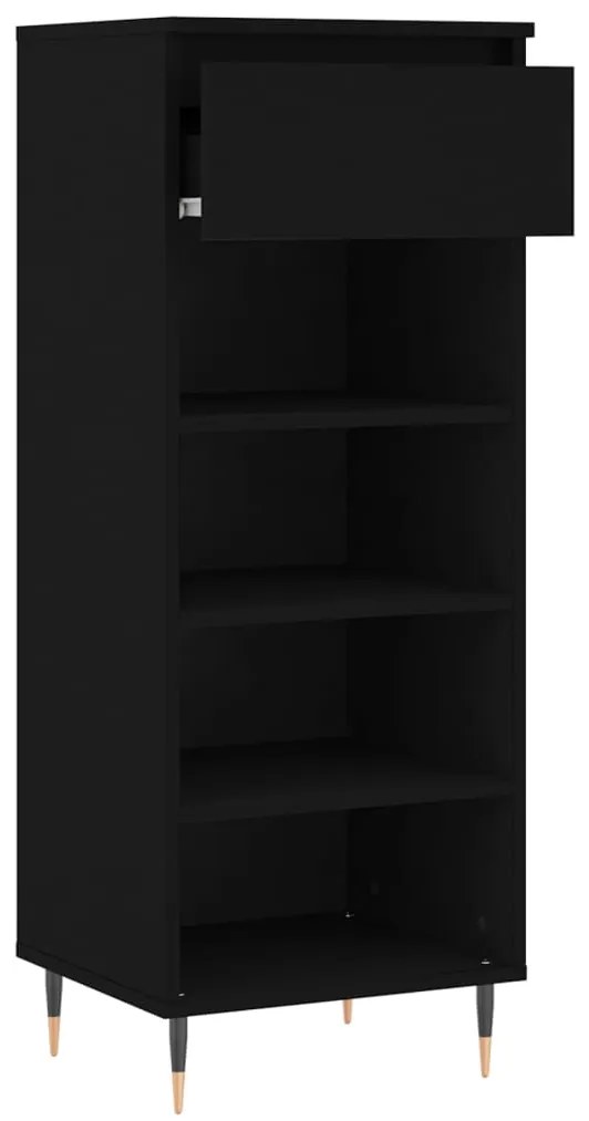 Sapateira 40x36x105 cm derivados de madeira preto