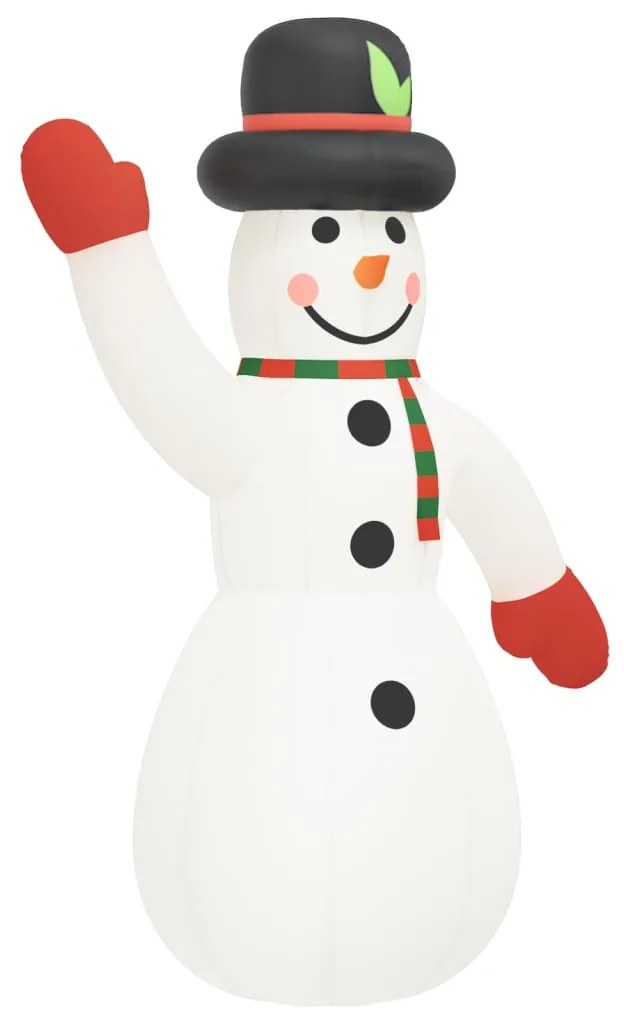 Boneco de neve insuflável com luzes LED 1000 cm