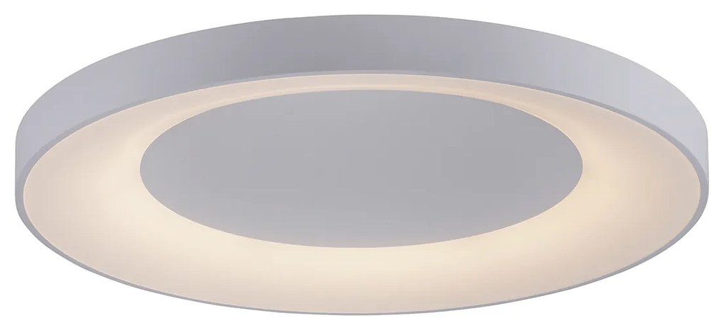 Candeeiro de teto branco com LED e comando remoto - Meidan Moderno