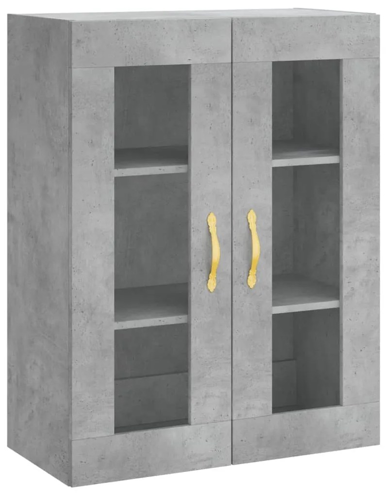 Armário alto 69,5x34x180 cm derivados de madeira cinza cimento