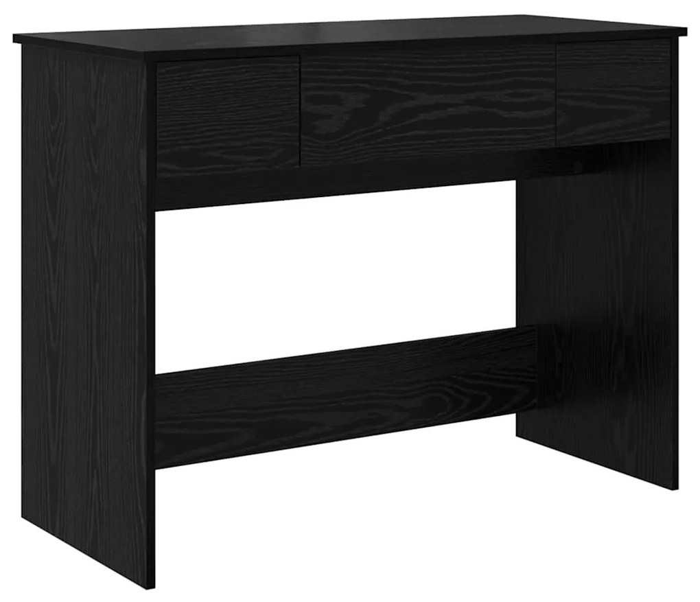 Mesa de Maquiagem com Espelho Preto 100x45x76 cm