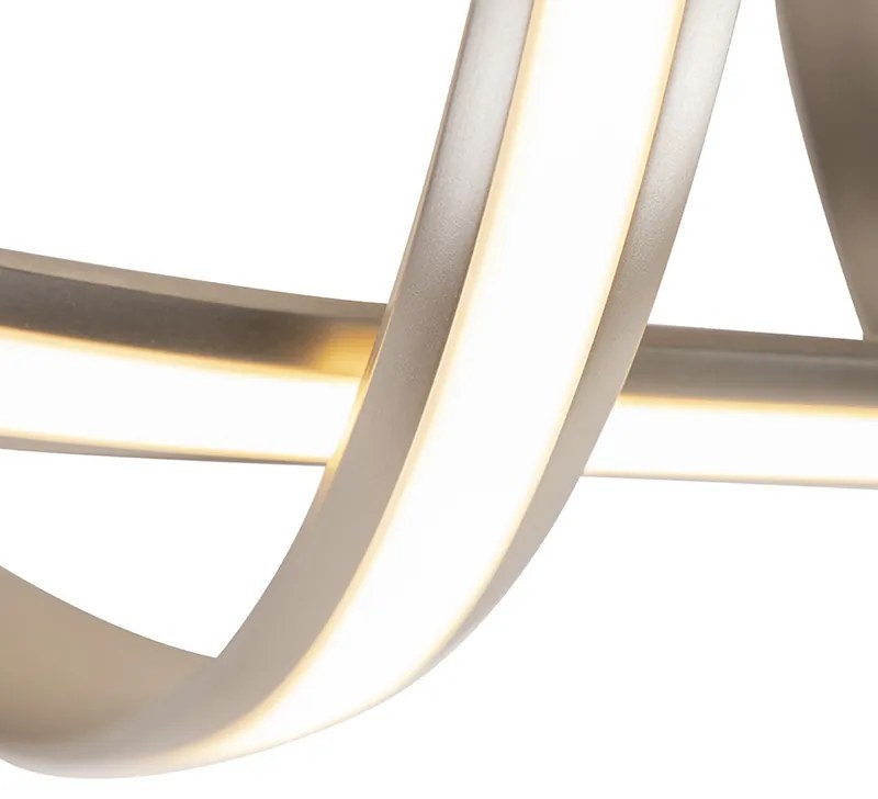 Candeeiro de teto design em aço regulável com LED incluído - Viola Due