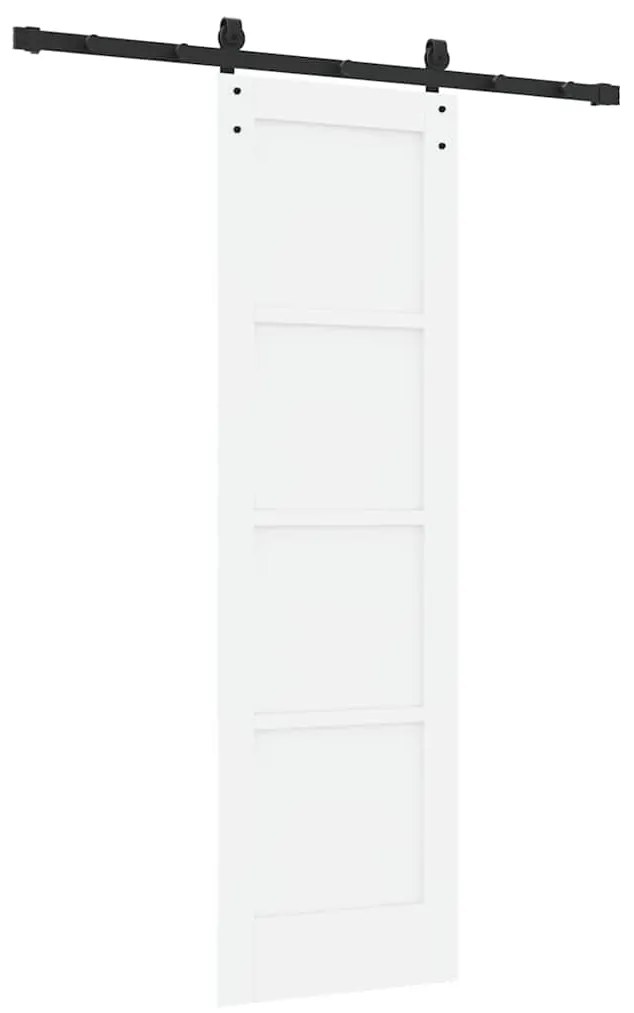 Porta Deslizante c/ Conjunto de Ferragens Brancas 61x198.5 cm Madeira