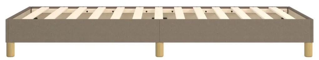Estrutura de cama sem colchão 90x190 cm tecido cinzento