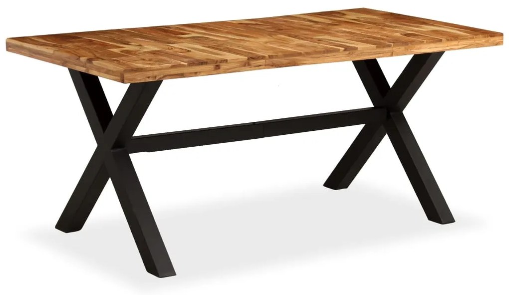 Mesa de jantar madeira maciça de mangueira e acácia 180x90x76cm