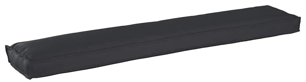 Almofadas de Palete para Banco 2 pcs Preto 200x40x8 cm Tecido Oxford