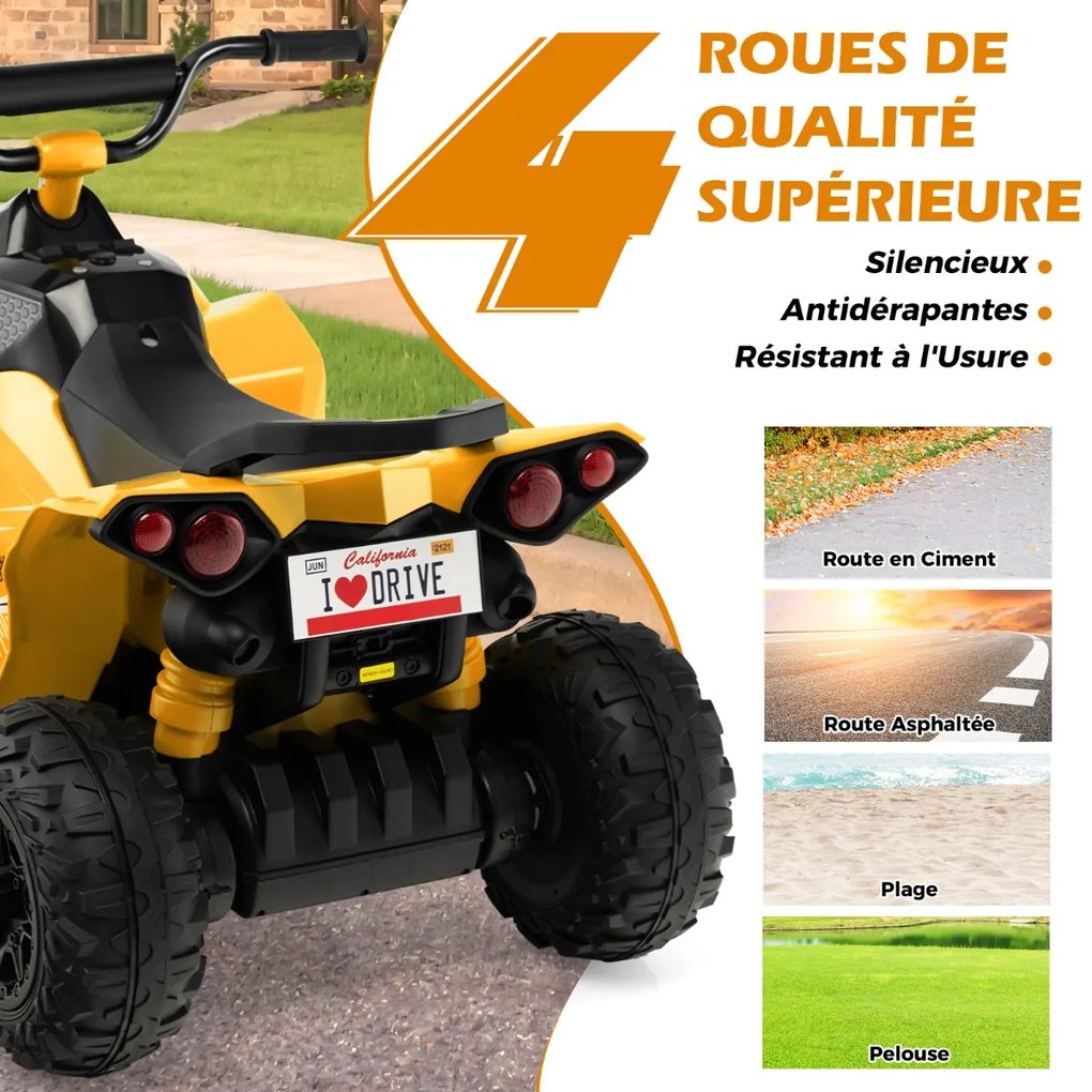 Carro de pelúcia elétrico para crianças a partir de 3 anos, bege