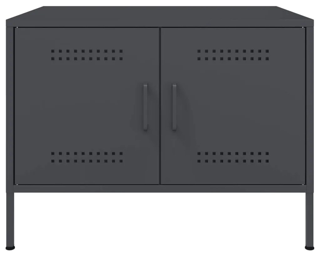 Mesa de centro 68x50x50,5 cm aço antracite