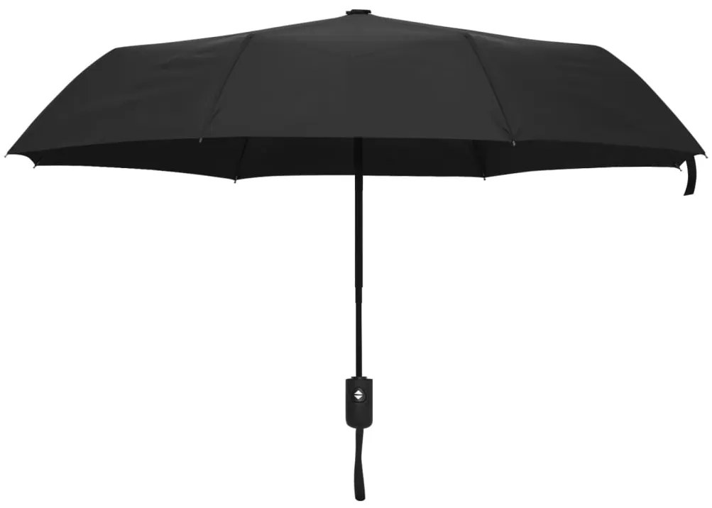 Guarda-chuva dobrável automático 95 cm preto
