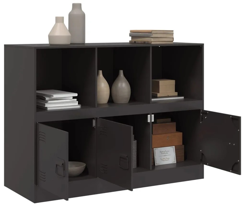 Aparador 99x39x73 cm aço preto