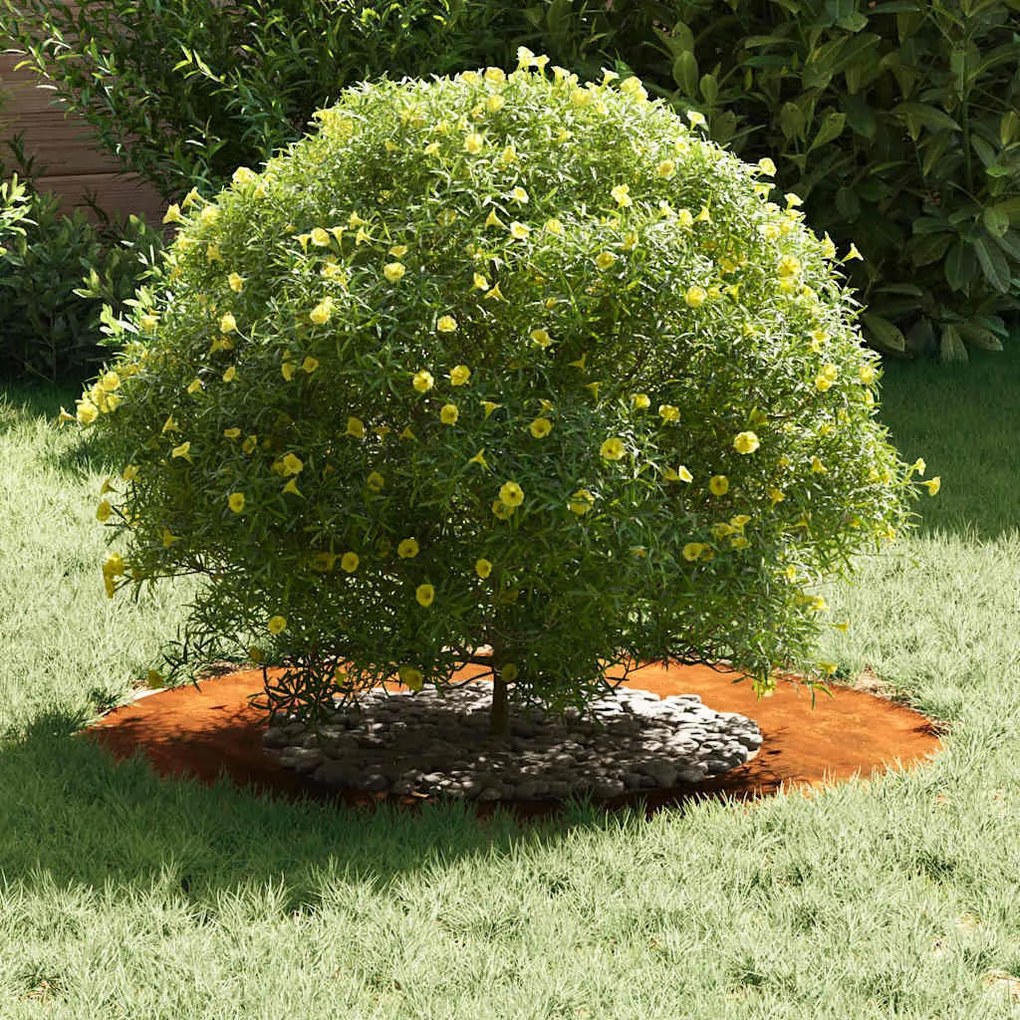 Plantadeira de Aço Corten Aço corten Diâmetro de 70 cm Durável