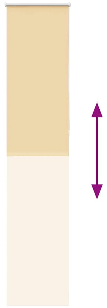 Persiana de enrolar 55x210 cm largura tecido 50,7 cm poliéster