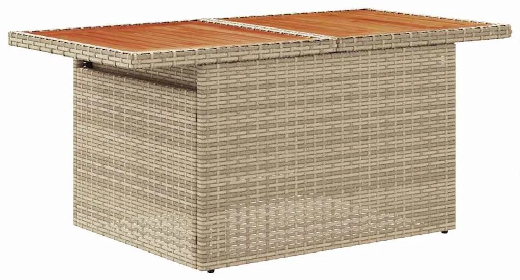 Conjunto de Sofá de Jardim de 6 Peças com Almofadas Bege em Rattan Sin