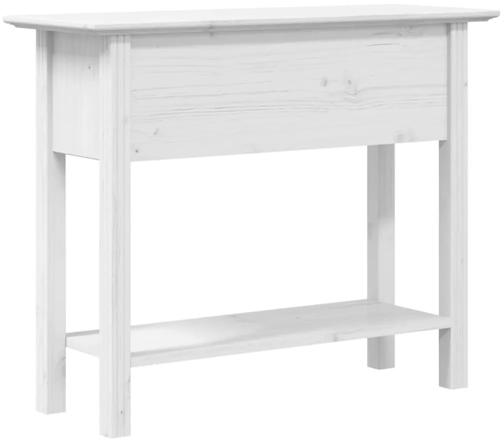 Mesa consola BODO 91x35x74 cm madeira de pinho maciça branco
