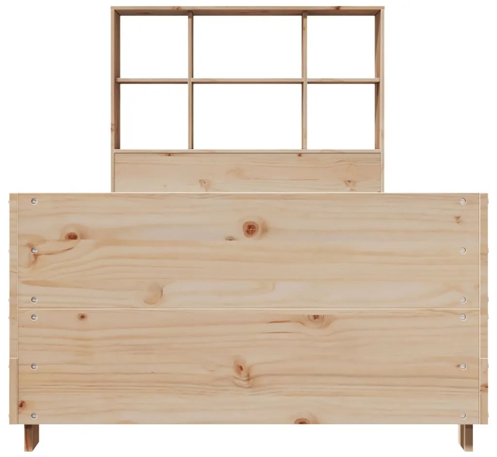 Cama sem colchão 75x190 cm madeira de pinho maciça