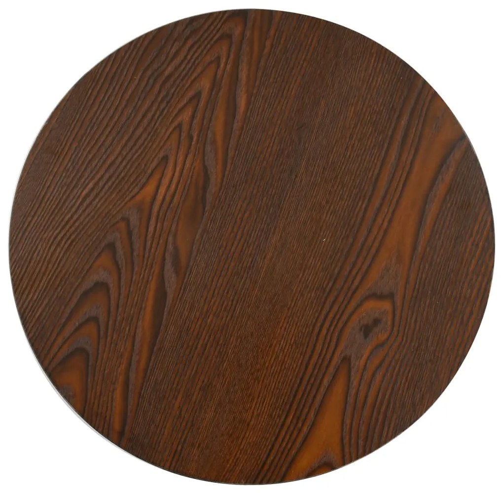 Mesa bistrô 40 cm MDF castanho-escuro