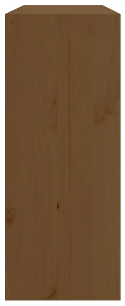 Garrafeira 62x25x62 cm madeira de pinho maciça castanho mel