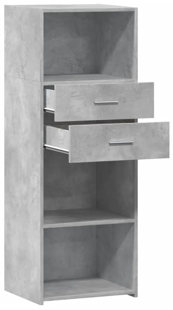 Armário alto 45x42,5x124 cm derivados de madeira cinza cimento