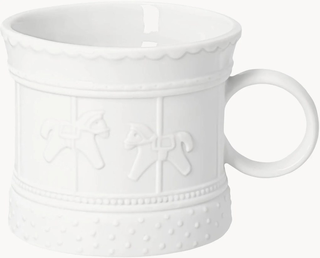 Caneca em porcelana artesanal Carousel
