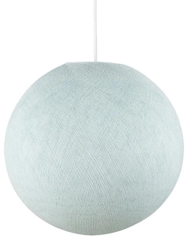 Sphere XS lampshade made of polyester fiber, 25 cm diameter - 100% handmade - Light Blue Polyester