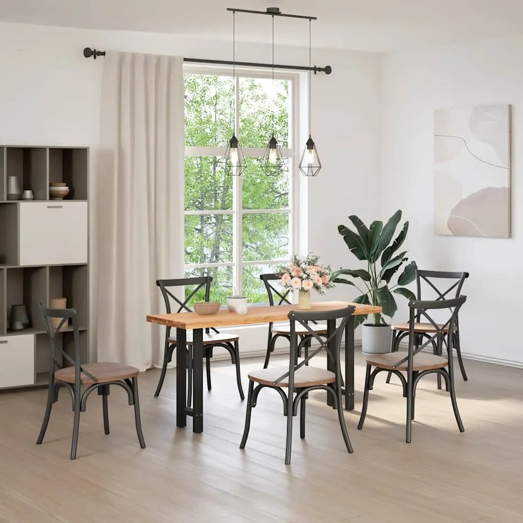 Pés de mesa de console pretos 2 peças 28x(72-73) cm aço