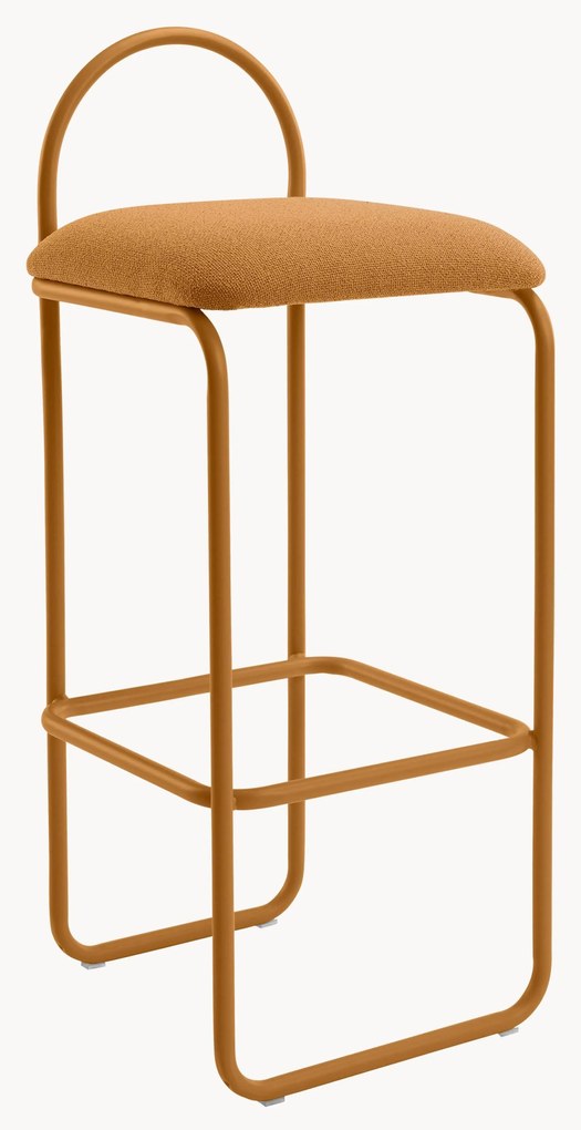 Cadeira de balcão em bouclé Angui