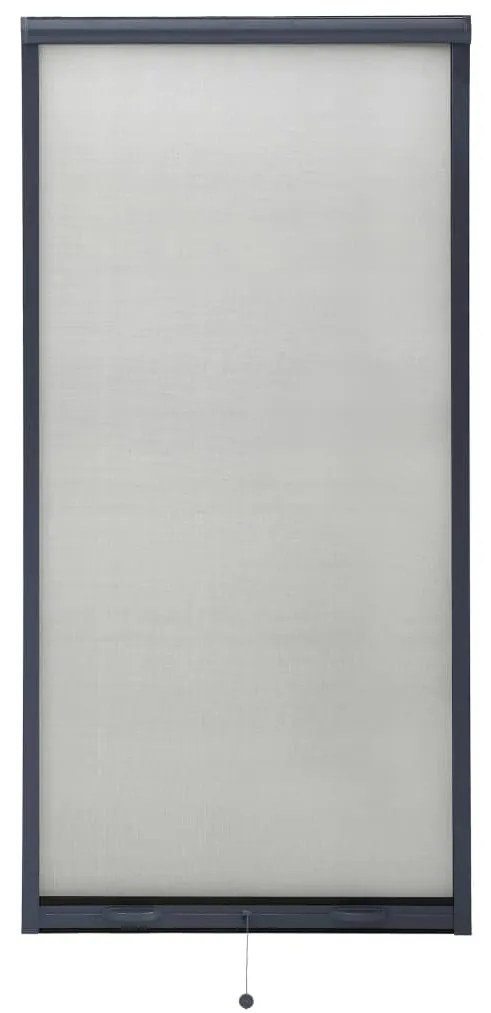 Tela anti-insetos de descer para janelas 80x170 cm antracite