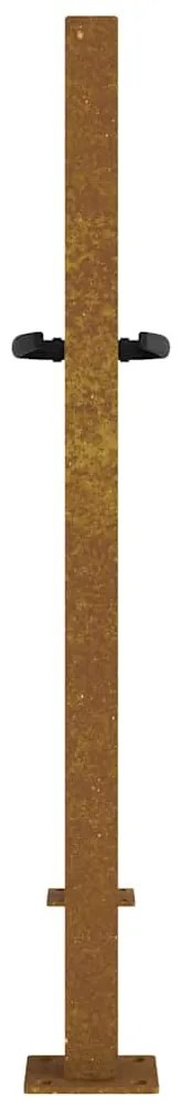 Portão de jardim 105x105 cm aço corten