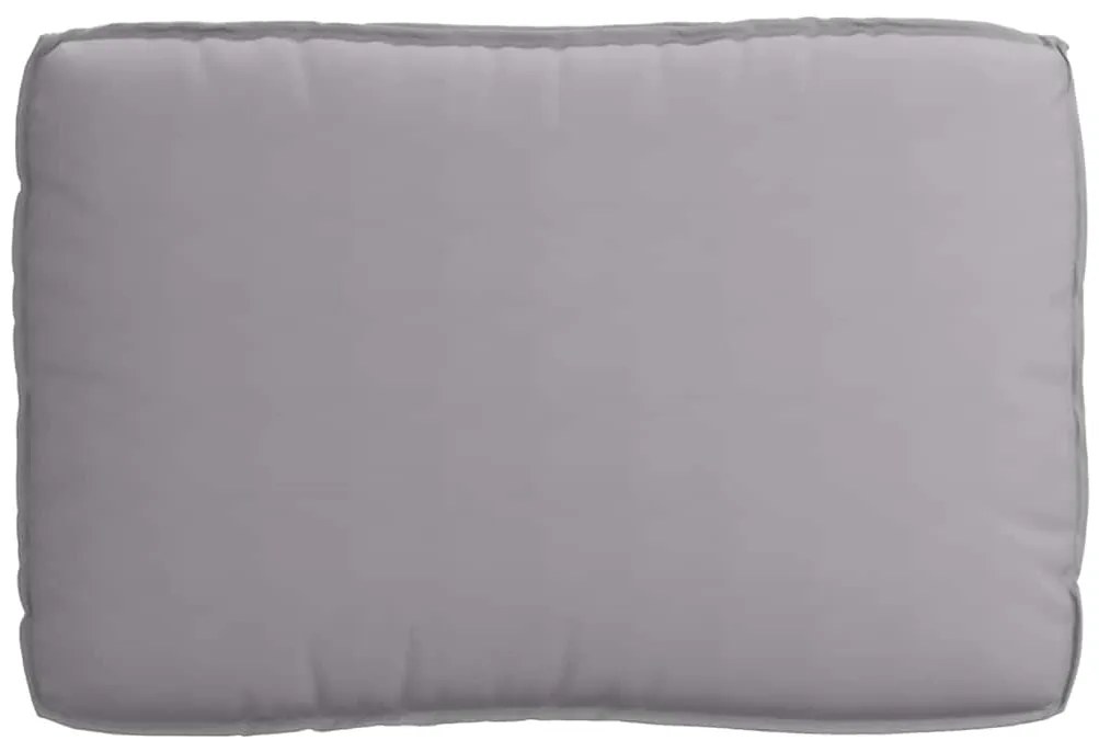 Almofada de Palete para Assento Cinza 120x80x12 cm Tecido Oxford