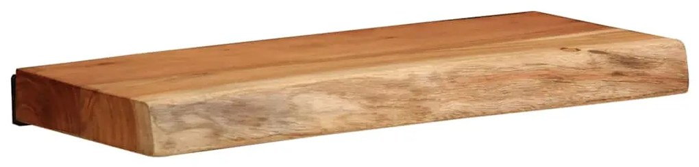 Prateleiras parede 2 pcs 40x20x3,5 cm madeira de acácia maciça