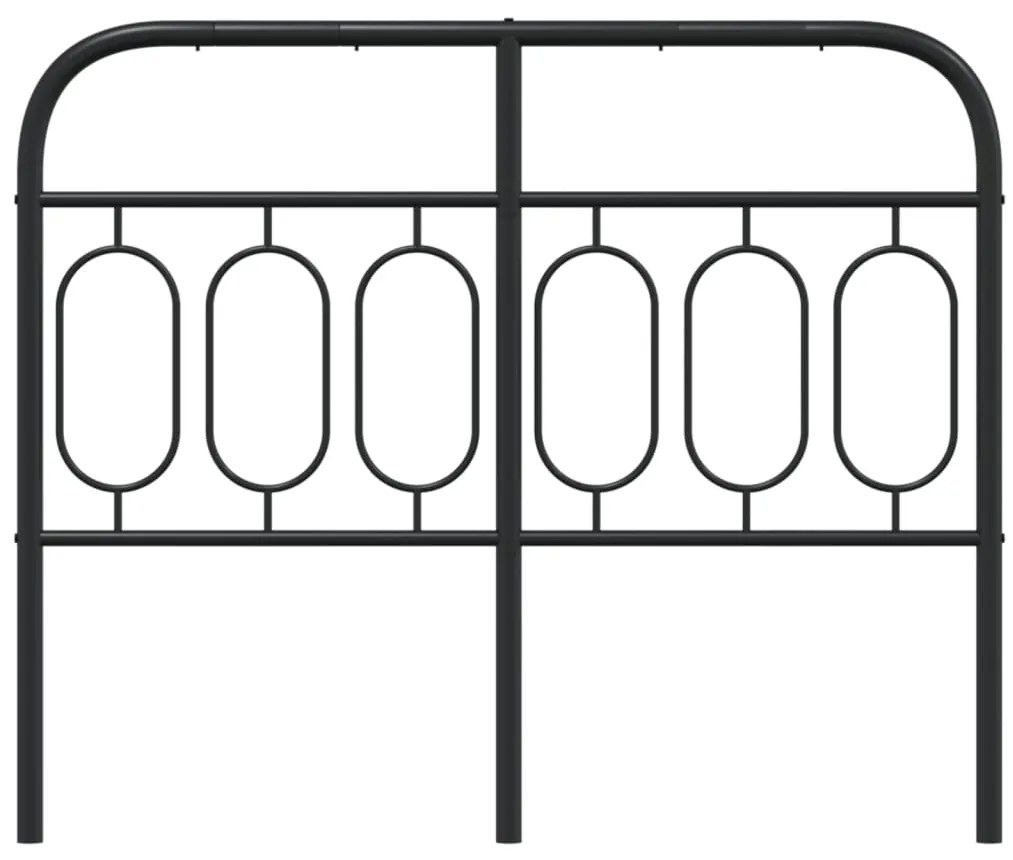 Cabeceira de cama 120 cm metal preto