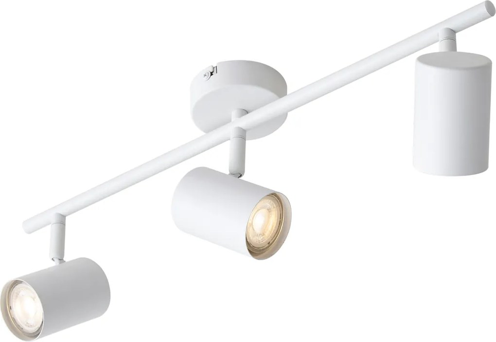Foco de Teto Moderno Branco Ajustável 3 Luzes - Jeana