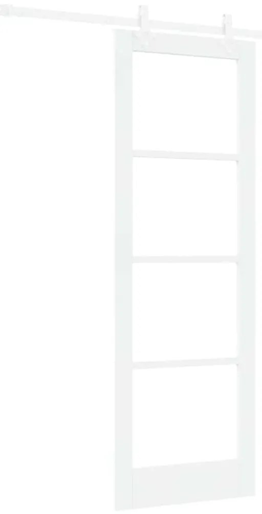 Porta Deslizante vidaXL com Conjunto de Ferragens Branco 73,5x211 cm M