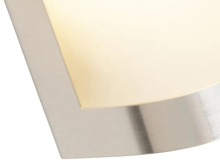 Candeeiro de parede exterior moderno em aço inoxidável IP44 - Mira Moderno