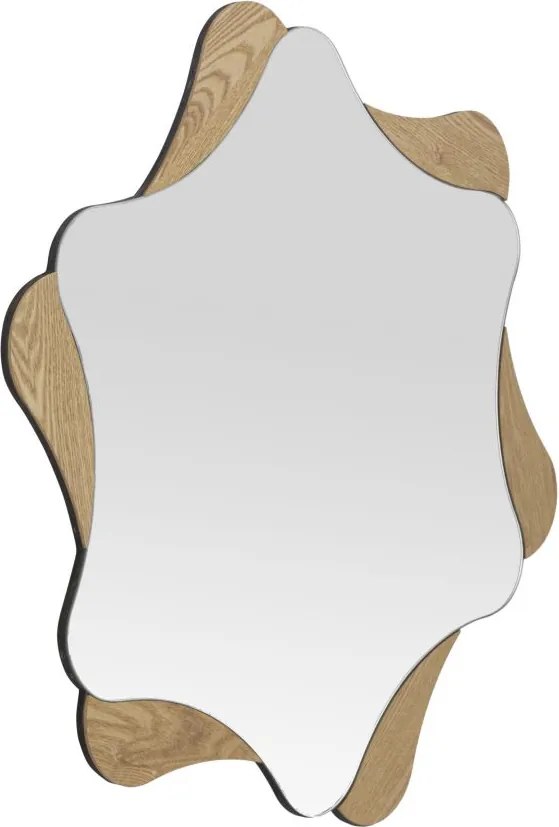 ESPELHO DE PAREDE ESTRELA Ø 80X1 CM CASTANHO NATURAL