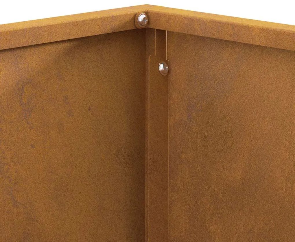 Fogueira vidaXL Quadrada 60x60x30 cm Aço Envelhecido