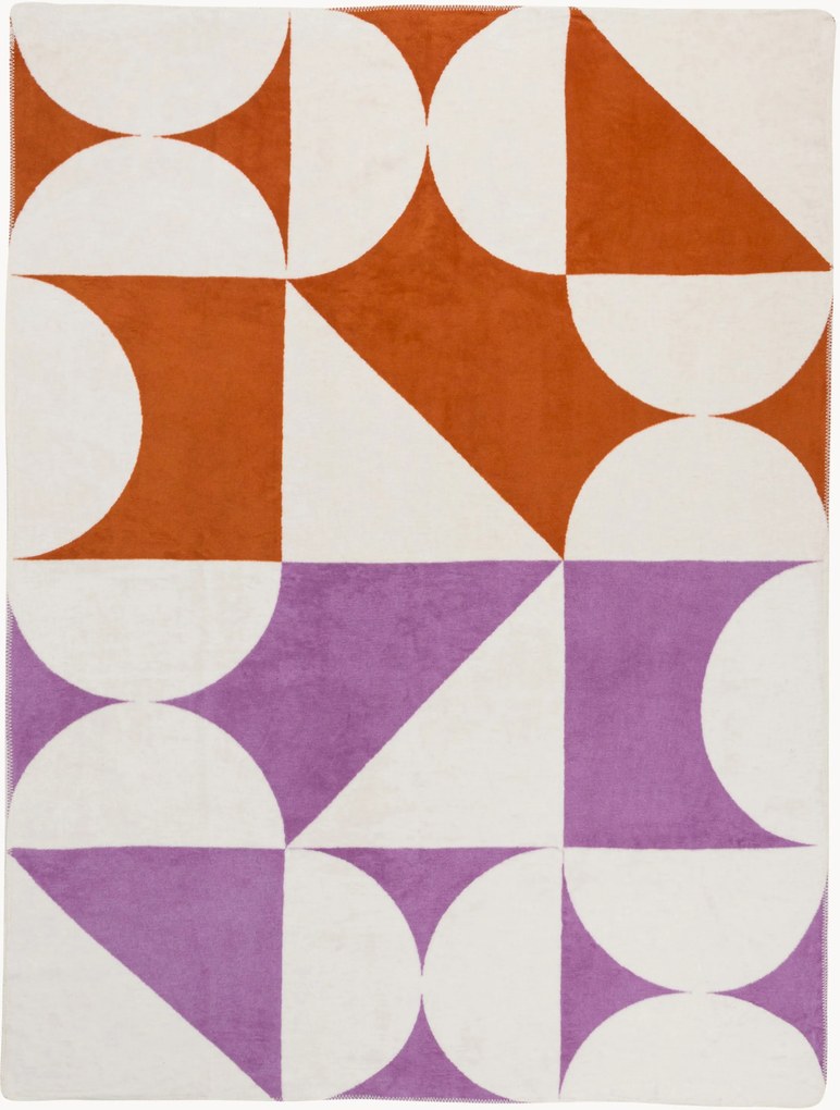 Manta com padrão geométrico Tul