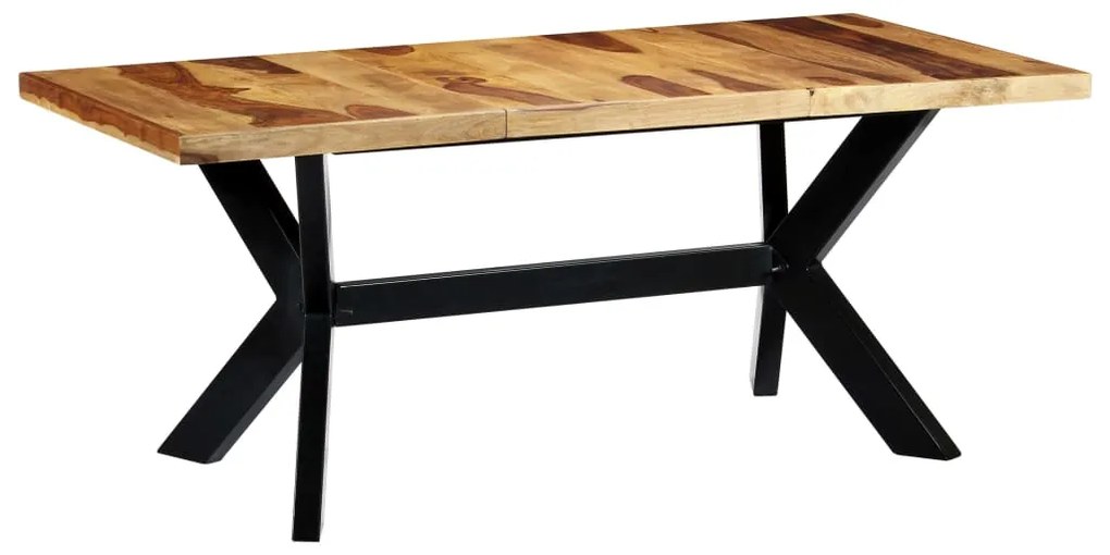vidaXL Mesa de jantar 180x90x75 cm madeira de acácia maciça
