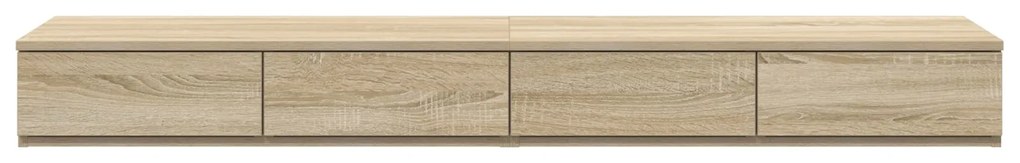 Cômoda vidaXL Carvalho Sonoma 135x36,5x16,5 cm em madeira laminada