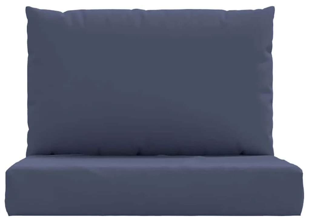 Almofadões para sofá de paletes 2 pcs tecido azul-marinho