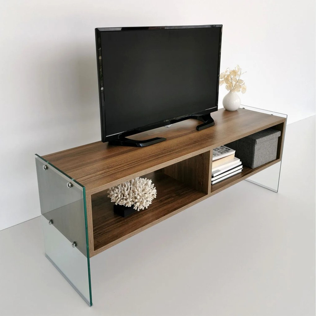 Móvel para TV TV404 – Nogueira – 120x45x35 cm