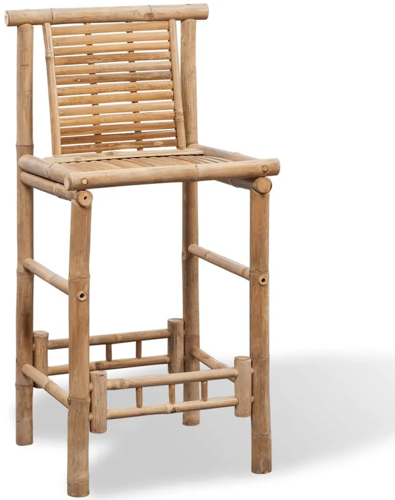 Bancos de bar 2 pcs bambu