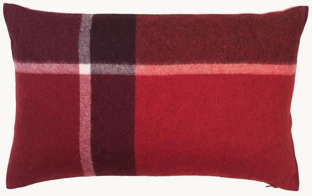 Capa de almofada reversível em lã de alpaca Manhattan