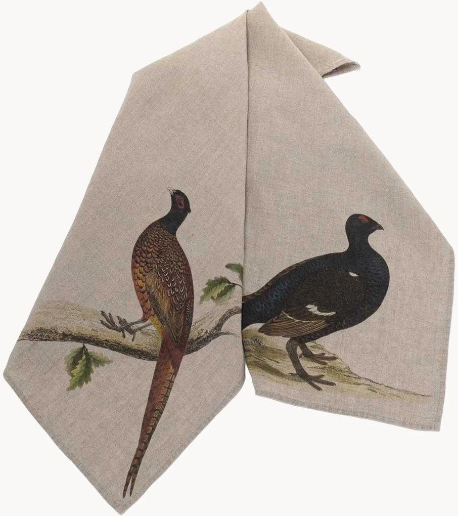 Panos de cozinha em linho Forest Birds, conjunto de 2